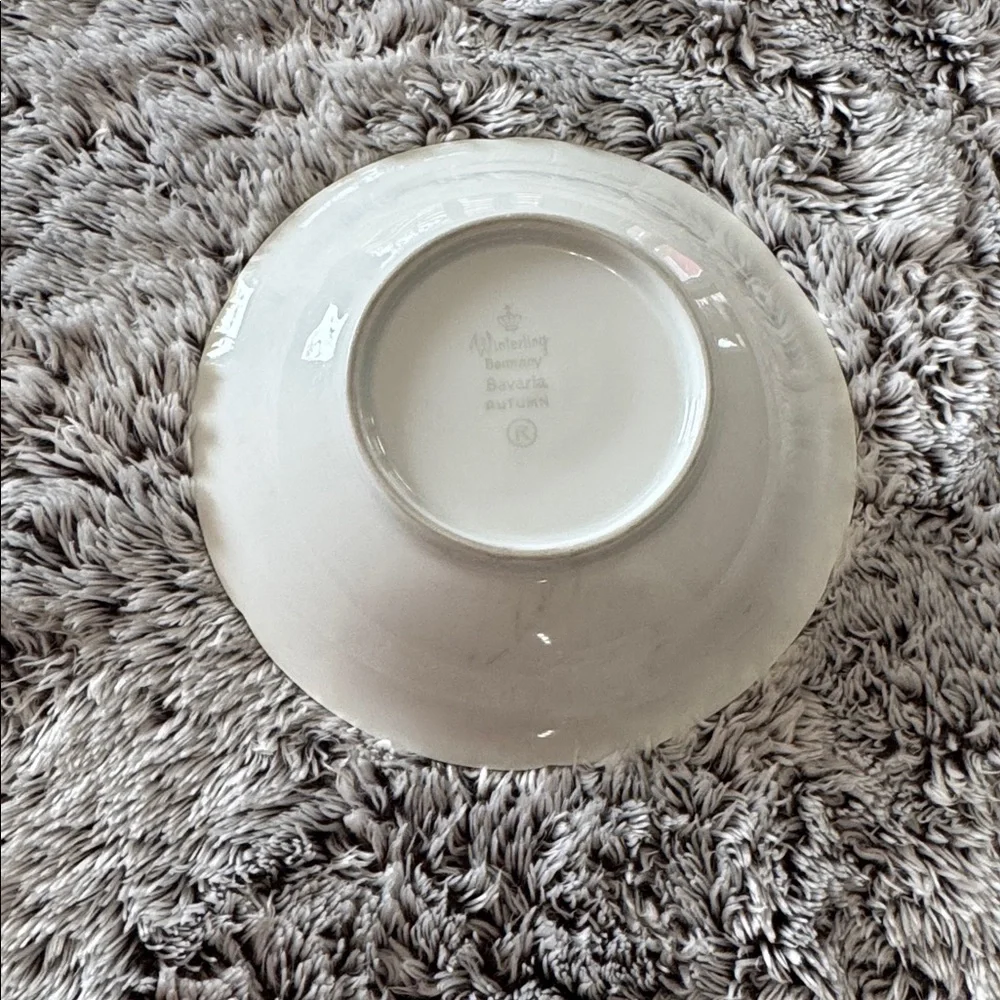 Winterling Bavaria Germany Autumn Leaves Set of 4 Fruit Dessert Bowls 5.5